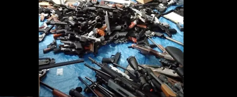 بالصور 1200 سلاح ناري في منزل رجل ميت في لوس أنجليس