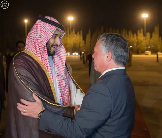 بالصور زيارة الأمير محمد بن سلمان  للأردن 