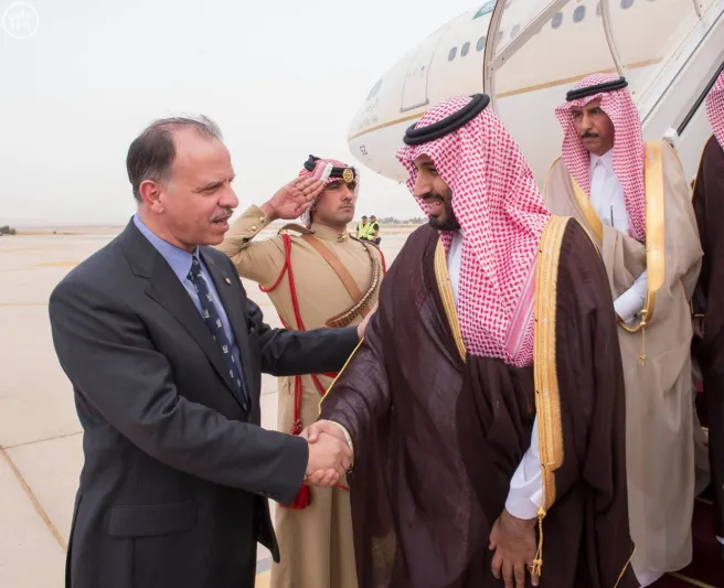 بالصور زيارة الأمير محمد بن سلمان  للأردن 