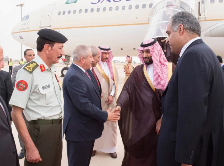 بالصور زيارة الأمير محمد بن سلمان  للأردن 