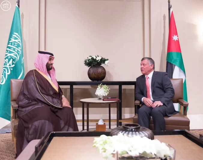 بالصور زيارة الأمير محمد بن سلمان  للأردن 