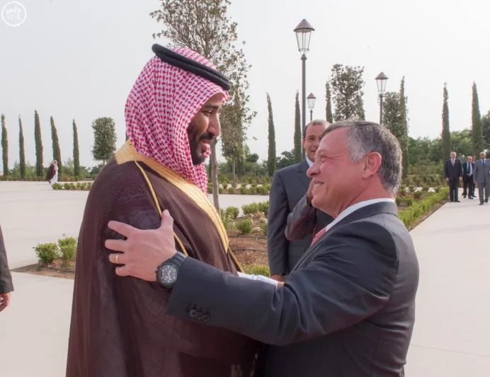 بالصور زيارة الأمير محمد بن سلمان  للأردن 