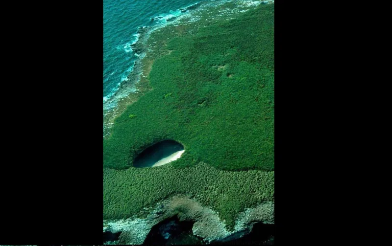 بالصور:  الشاطئ المخفي أغرب شاطئ في العالم 