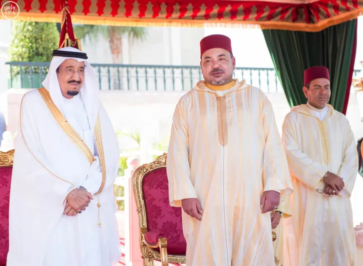 بالصور: خادم الحرمين الشريفين وملك المملكة المغربية في حفل يوم الشباب 