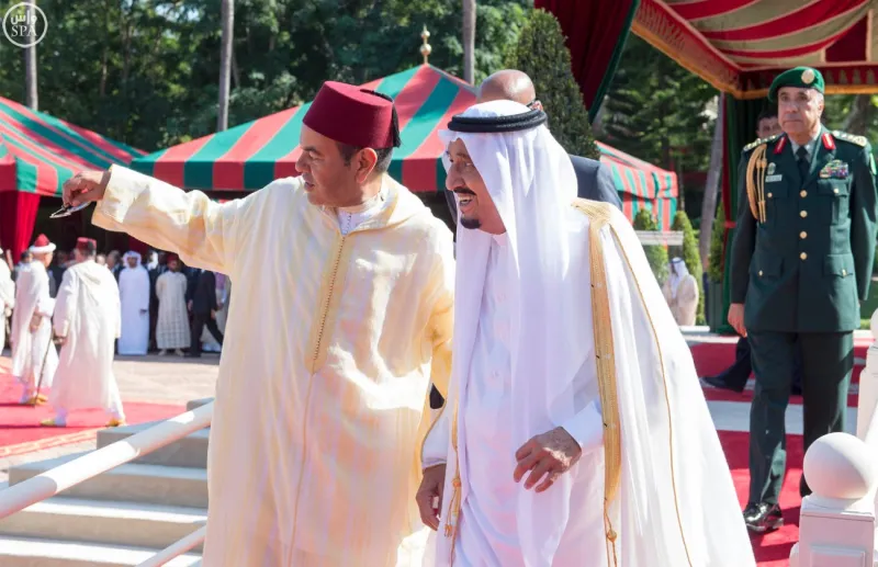 بالصور: خادم الحرمين الشريفين وملك المملكة المغربية في حفل يوم الشباب 