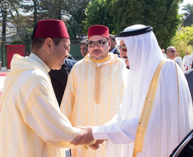 بالصور: خادم الحرمين الشريفين وملك المملكة المغربية في حفل يوم الشباب 
