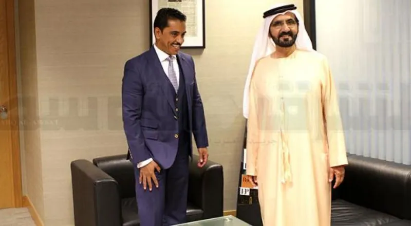 بالصور: زيارة الشيخ محمد بن راشد لمكاتب الشرق الوسط