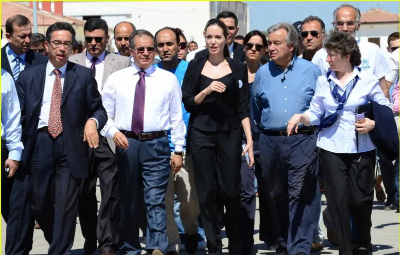 انجلينا جولي: أزمة السوريين لا تحل بالتبرعات وبفتح الحدود
