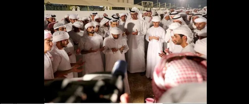 بالصور: تشييع جثمان الشيخ راشد بن محمد أل مكتوم 