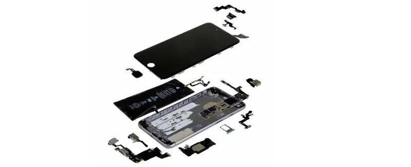 كم يبلغ سعر المواد المصنعة للايفون 6S ؟ 