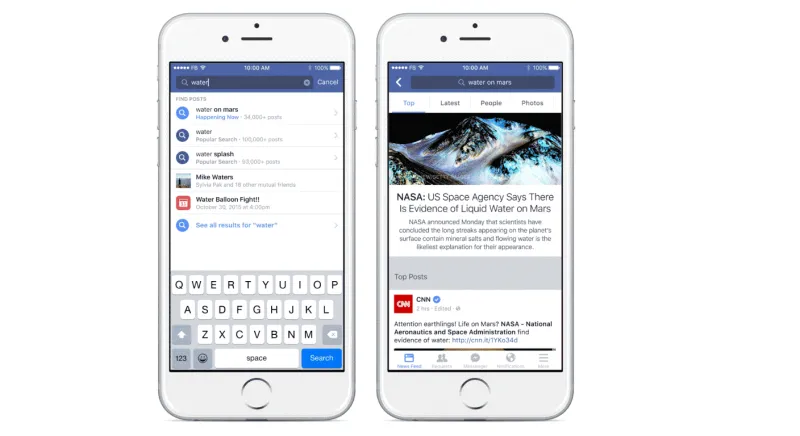 الفيسبوك توسع نطاق البحث 