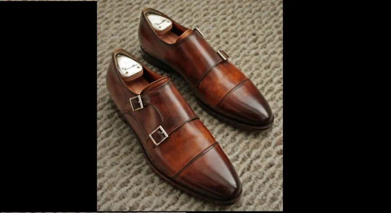حذاء Double Monk Strap نجم موضة الشتاء