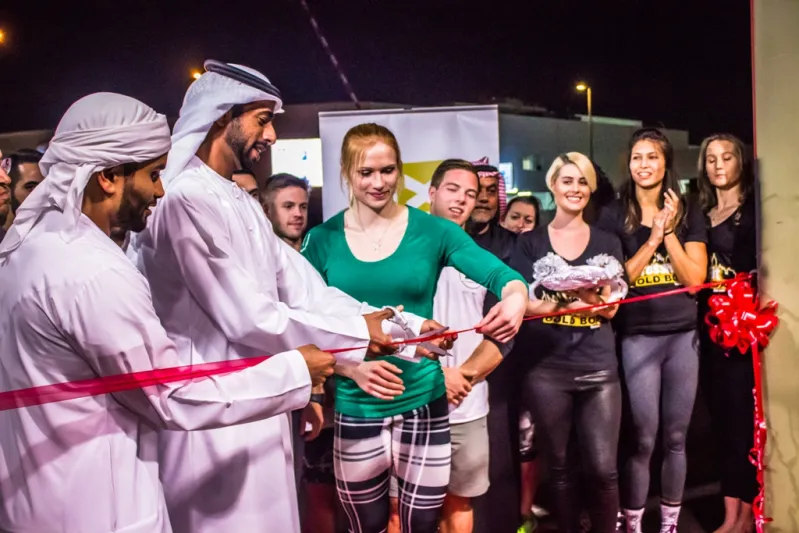 الشيخ محمد بن نهيان  يفتتح صالة كروس فيت في الامارات 