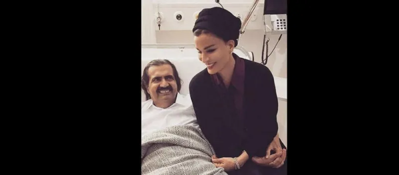 بالصور الأمير حمد بن خليفة بعد الجراحة بالمشفى 