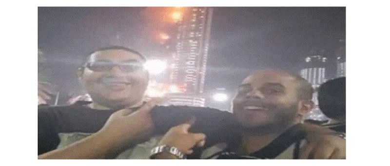 الإفراج عن شابين التقطا سيلفي مع حريق فندق العنوان