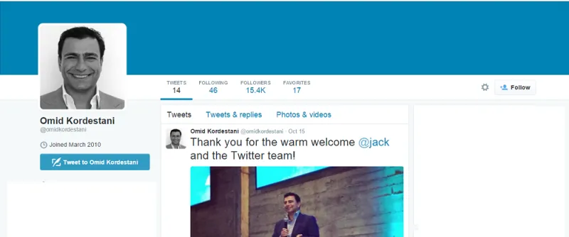 من هو مدير تويتر الايراني ؟ غرّد تسع مرات في 5 سنوات  