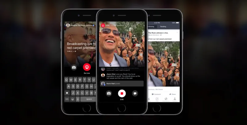 ميزة " فيسبوك لايف " بدأت بالوصول  للجميع 