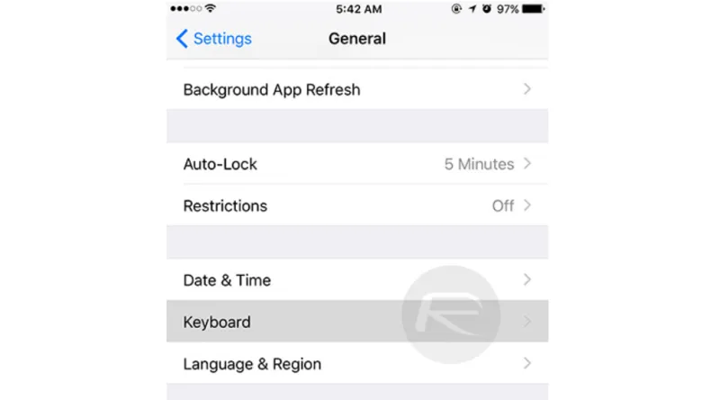 خطوات الكشف عن لوحة مفاتيح تعبيرية مخفية في الايفون 