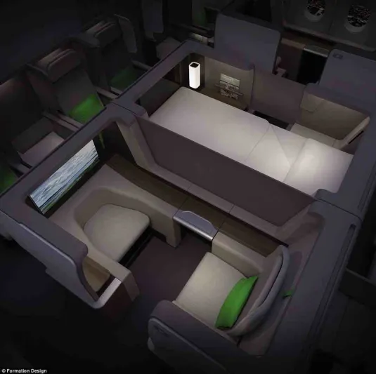بالصور..مقاعد جديدة في طائرات الدرجة الأولى