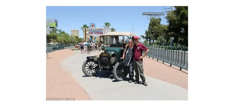 بالصور: زوجان يسافران حول العالم بسيارة عمرها 100 عام