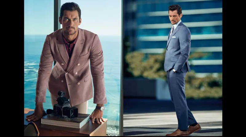 ديفيد غاندي  قمة الاناقة بالبدلة الرسمية