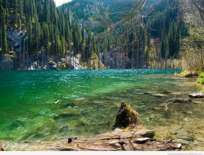 بحيرة كايندي في كازاخستان جمال يفوق الجمال