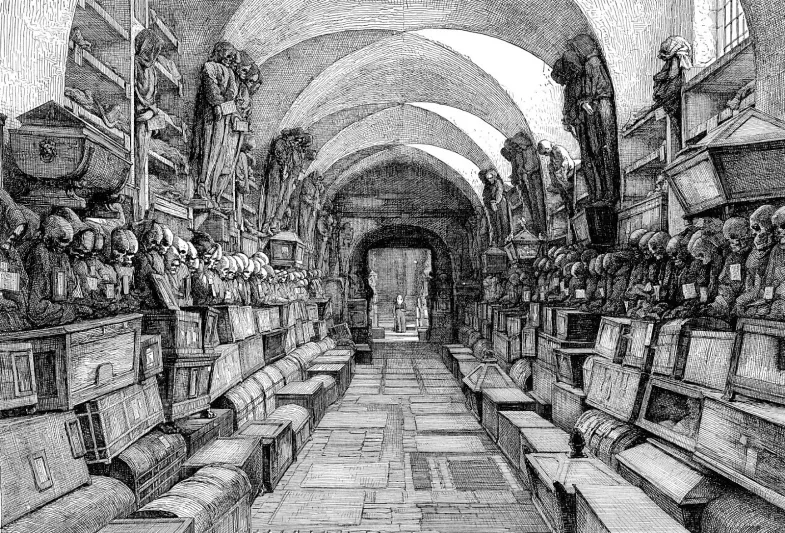 مقبرة كابجين معرض الموتى في ايطاليا