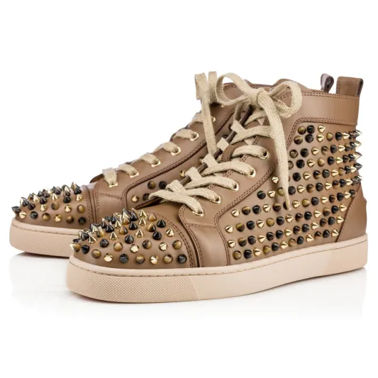 كريستيان لوبوتان احذية مزينة بالالوان والمعادن 