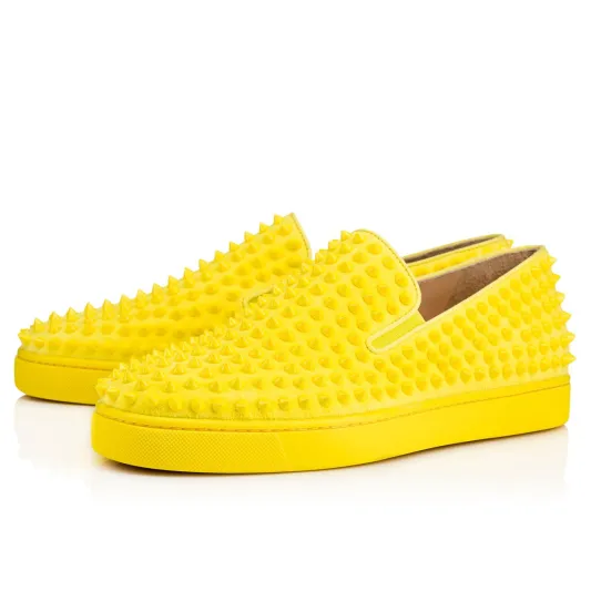 كريستيان لوبوتان احذية مزينة بالالوان والمعادن 