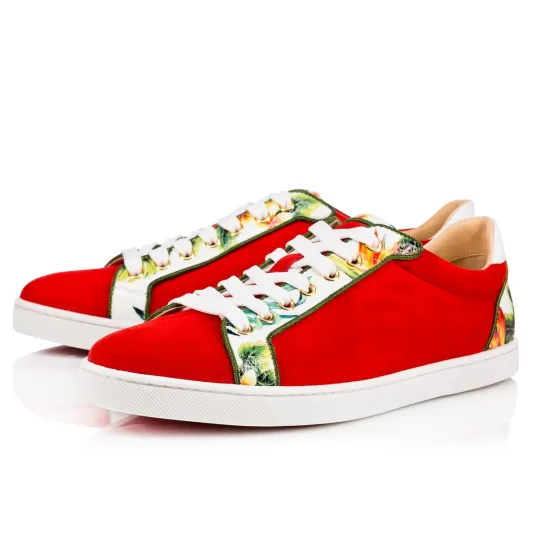 كريستيان لوبوتان احذية مزينة بالالوان والمعادن 