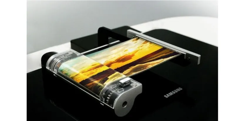 الكشف عن شاشة قابلة للطي من سامسونج