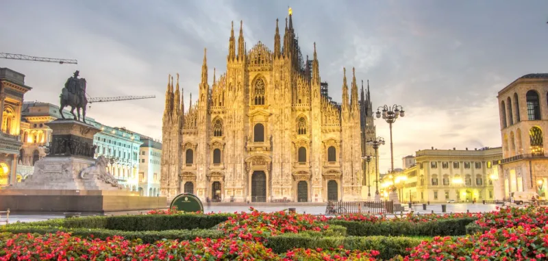 كاتدرائية ميلانو ايطاليا روعة ساحة الدومو