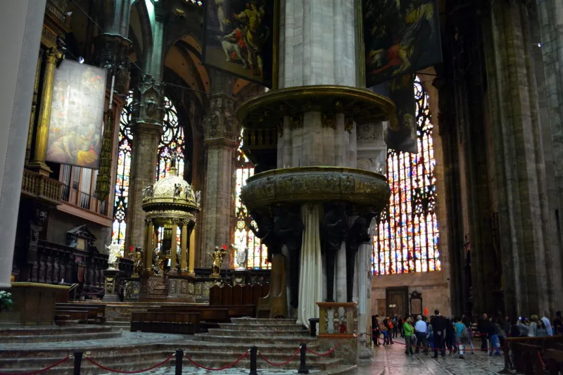 كاتدرائية ميلانو ايطاليا روعة ساحة الدومو