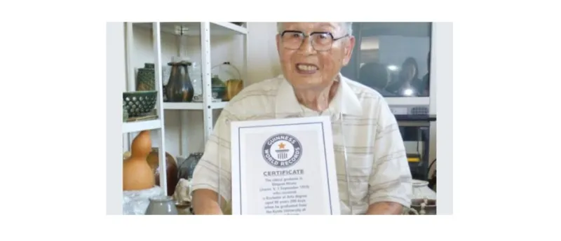 ياباني يدخل غينيس لحصوله على شهادة جامعية بعمر 96 عاماً