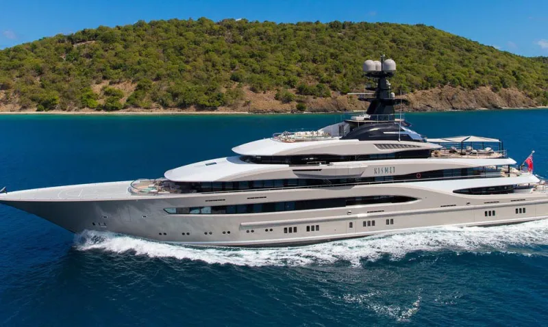 بالصور..اليخت الفاخر “Kismet” متاح بسعر 1.3 مليون دولار للأسبوع