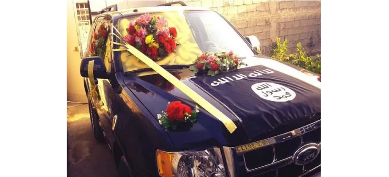 سيارات زفاف "داعش" تغزو الإنترنت!