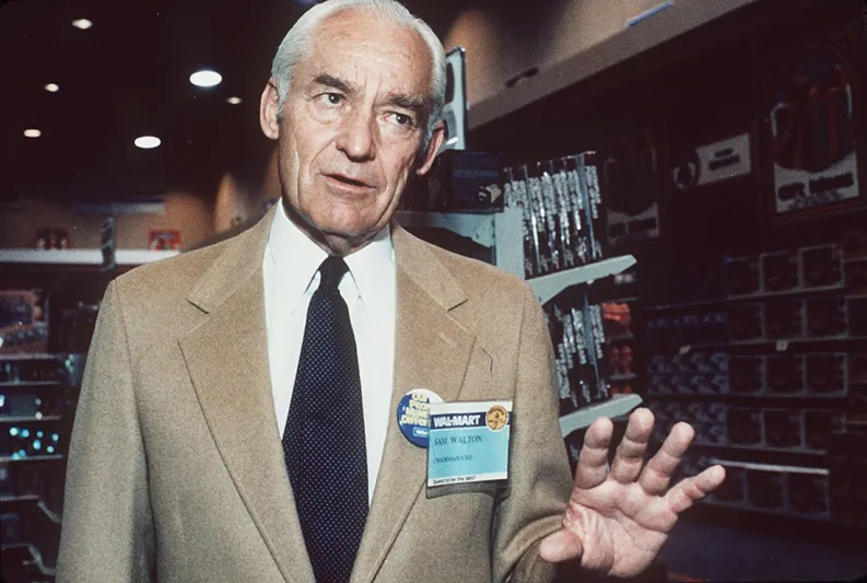 سام والتون مؤسس اكبر سلسلة متاجر في العالم