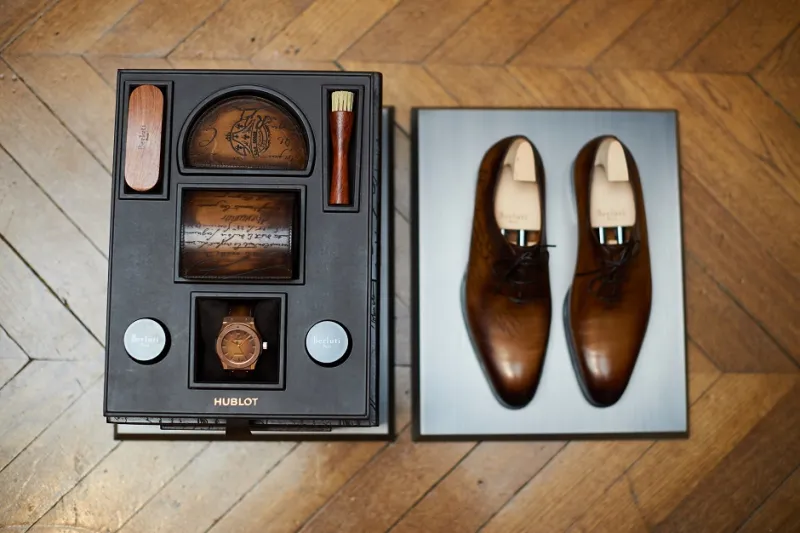 "هوبلو" Hublot و "بيرلوتي" Berluti تزاوج بين التعقيدات التقنية والعراقة 