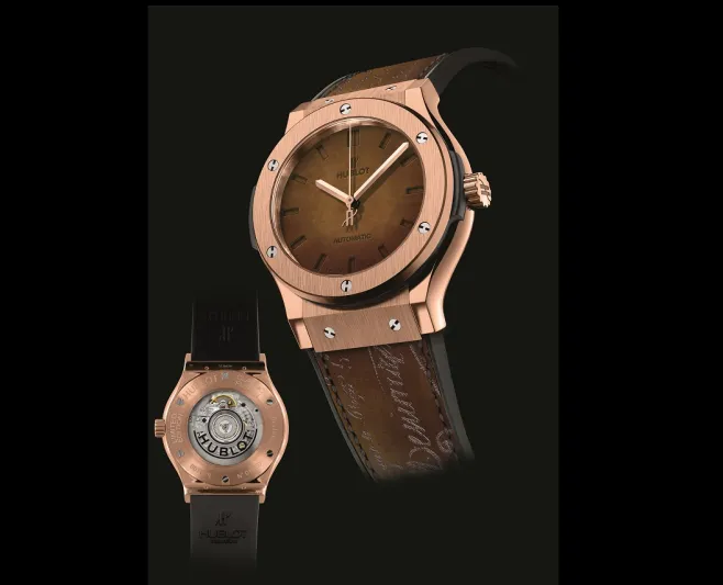 "هوبلو" Hublot و "بيرلوتي" Berluti تزاوج بين التعقيدات التقنية والعراقة 