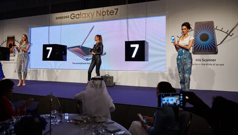 سامسونج  تعلن عن إطلاق   7 Galaxy Note  في الإمارات 
