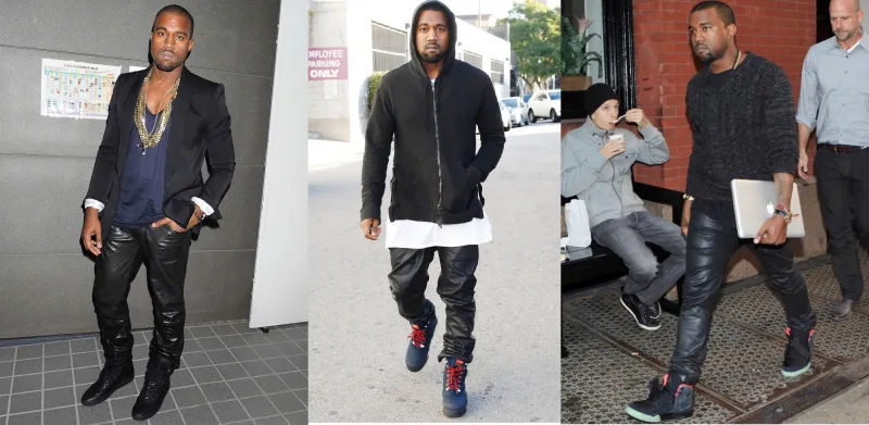 بنطلون الجلد على طريقة كاني ويست 