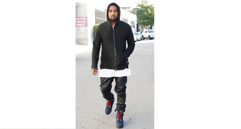 بنطلون الجلد على طريقة كاني ويست 