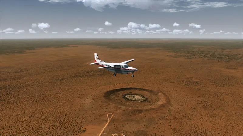 فوهة النيزك في وولف كريك