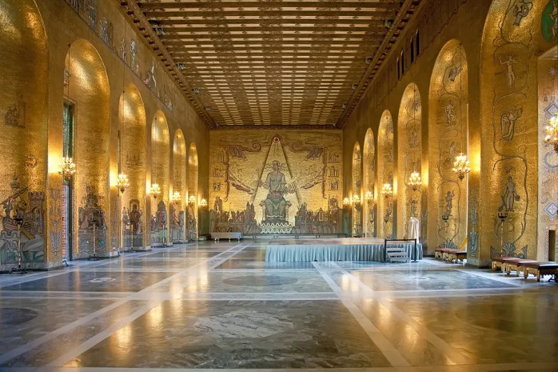 برج قاعة المدينة منظار ستوكهولم