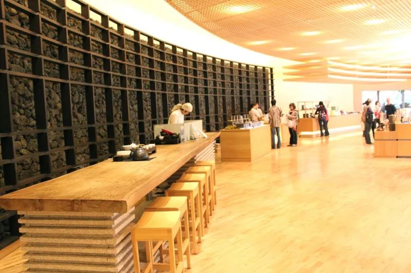 جزيرة جيجو واستقبال الشاي الأخضر