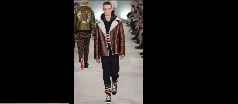 جاكيتات جلد رجالية  تلبس الوان الخريف 