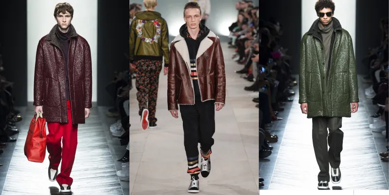 جاكيتات جلد رجالية  تلبس الوان الخريف 