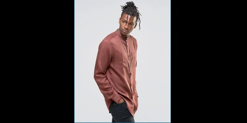 قميص بلا ياقة افتح الخزانة لاستقباله