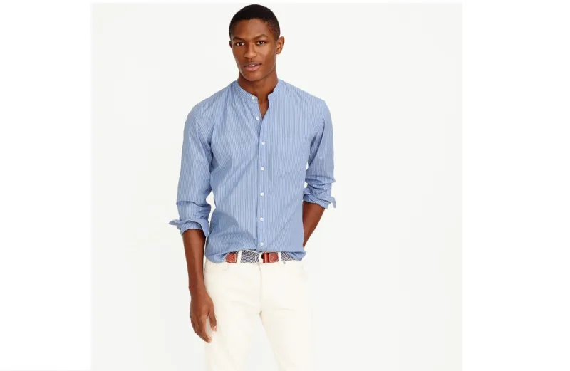 قميص بلا ياقة افتح الخزانة لاستقباله