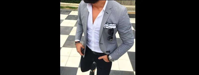 البلايزر الرمادي استثمار آمن وعملي